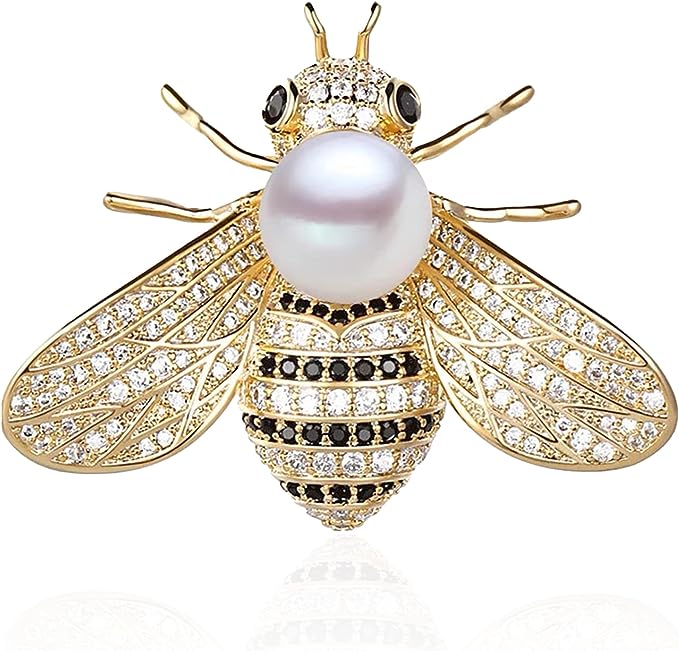 Queen Bee Pearl Pin